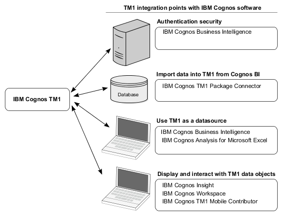 Examples of Cognos TM1 integration